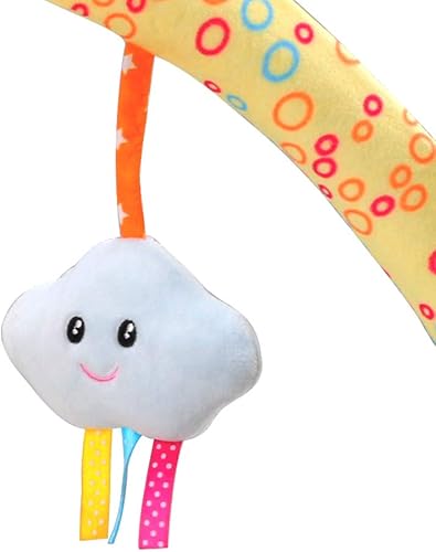 Miniatura 6 de Caterbee Juguetes de moisés de arco de viaje para bebés y niños pequeños, accesorio para cochecito de cuna y cochecito de bebé, juguete de barra de