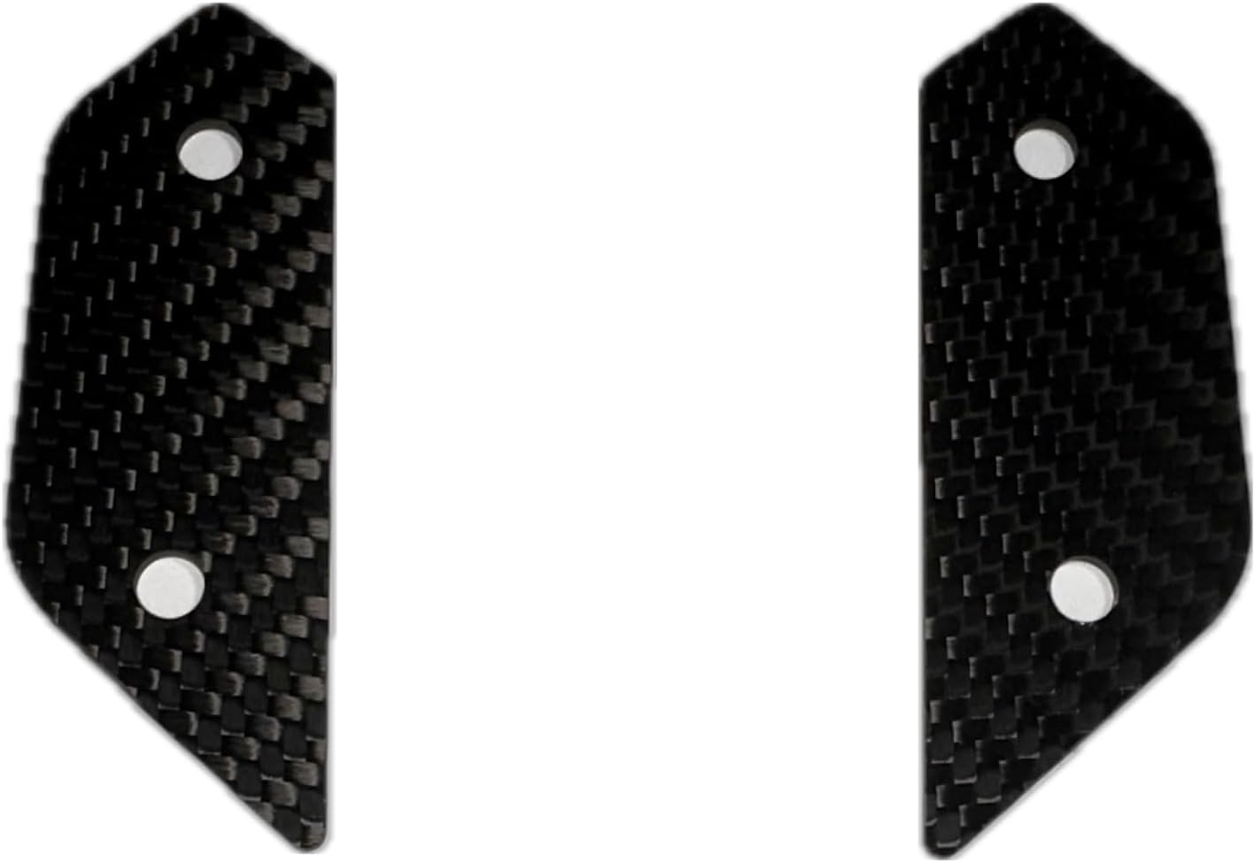 2018-2024 Ninja 400 Carbon Fiber Mirror Block-Off Plates | Genuine Carbon Fiber
