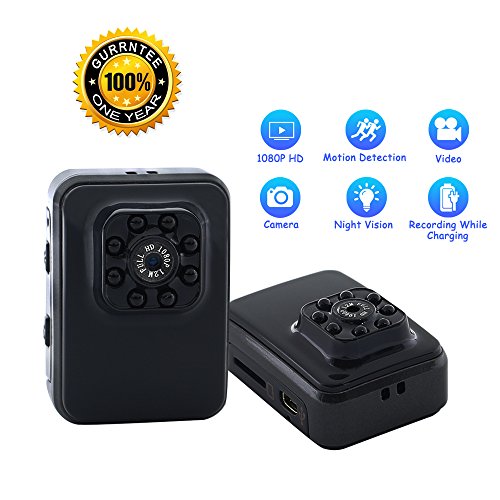 Mini Kamera Tangmi 1080P HD Tragbare Kamera Sicherheit Kamerau00a0with Motion Detectionu00a0and 8u00a0IR LED Infrared Night Vision