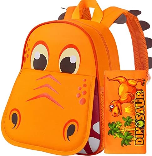 Toddler Backpack for Boys, 12" Dinosaur Preschool Kids Bookbag, Cute Animal Kindergarten Schoolbag
