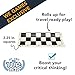 WE Games Portable Chess Board, Vinyl Travel Chess Mat with Algebraic Notation, 20 in x 20 in