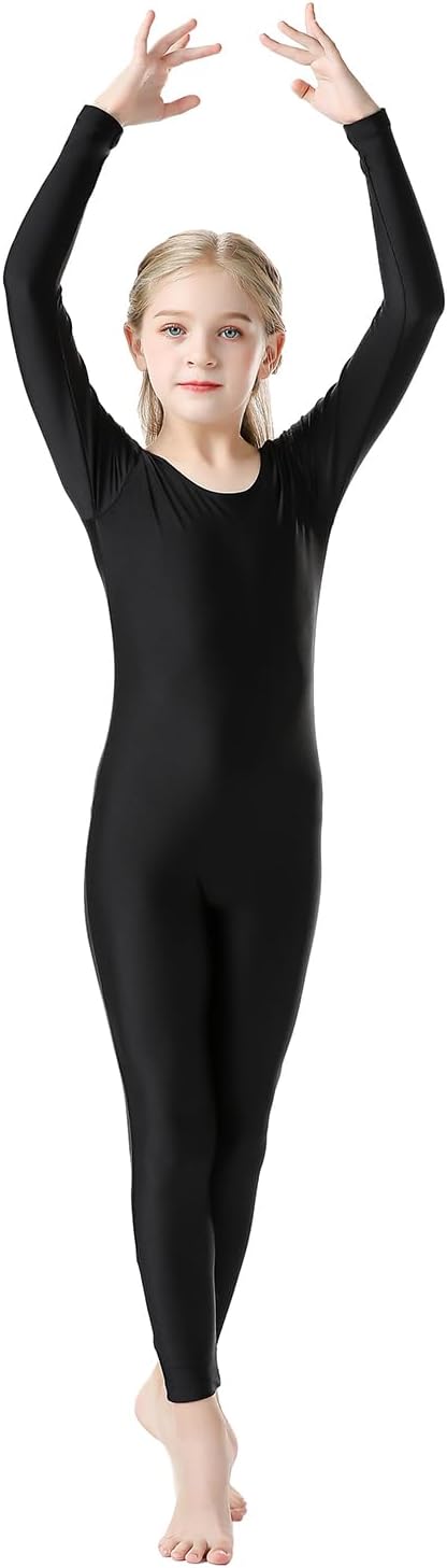 Girls Kids Long Sleeve Dance Unitard Bodysuits Full Body Leotard for Ballet,Gymnastics,Performance,Costumes - Image 2
