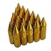 JDMSPEED New Gold 20PCS M12X1.5 Cap Spiked Extended Tuner 60mm Aluminum Wheels Rims Lug Nuts
