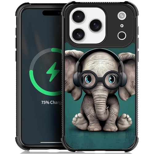 Coque iPhone Nmasd Pro MagSafe polycarbonate antichoc avec écouteurs