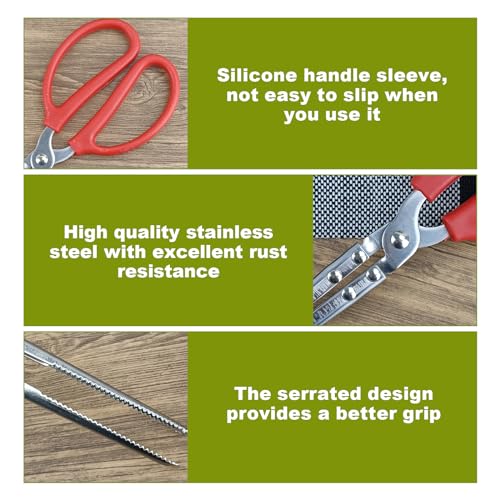 Pinça de alimentação de cobra resistente, 38 cm, extralonga de aço inoxidável, pinças de alimentação