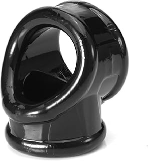 Super Soft Silicone Penis Ring Delay Ejaculation Ball Scrotum Stretcher Triple Cock Ring Cockring BDSM Sex Toy for Men (Color : B)