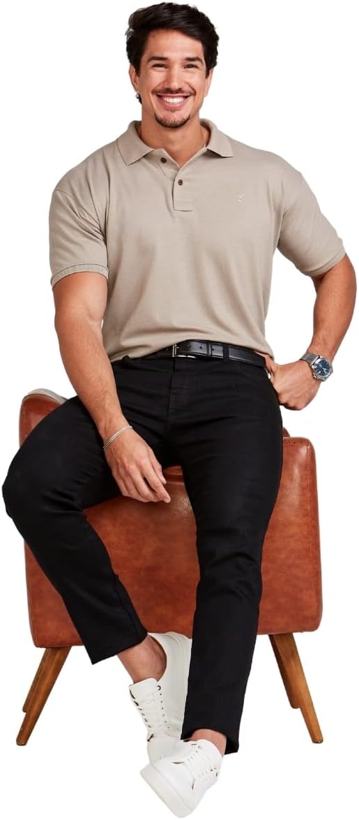 KIT 2 Camisas Polo Masculina Algodão