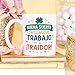 Imagen de MUGFFINS taza despedida compañero trabajo con frase Buena suerte en tu nuevo trabajo ¡Traidor! en Español
