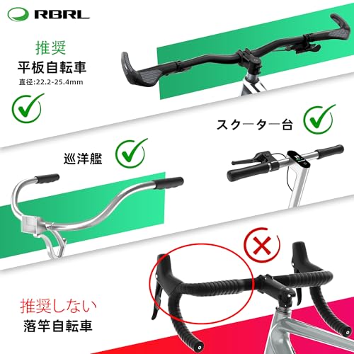 RBRL バイクミラー 自転車用右側