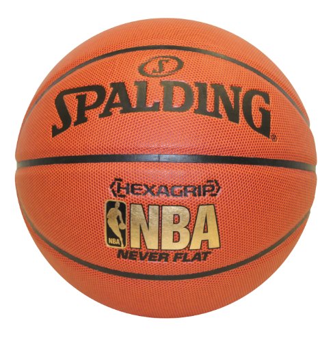 Spalding NeverFlat NBA Hexagrip Indoor/Outdoor Basketball, 29.5-Inch