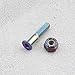 The Lord of the Tools 16 Sets Skateboard Hardware Kit Mounting Screws Hex Head Bolts Nuts with Wrench Accessories for Riser Long Board Truck M5x25mm Colorful