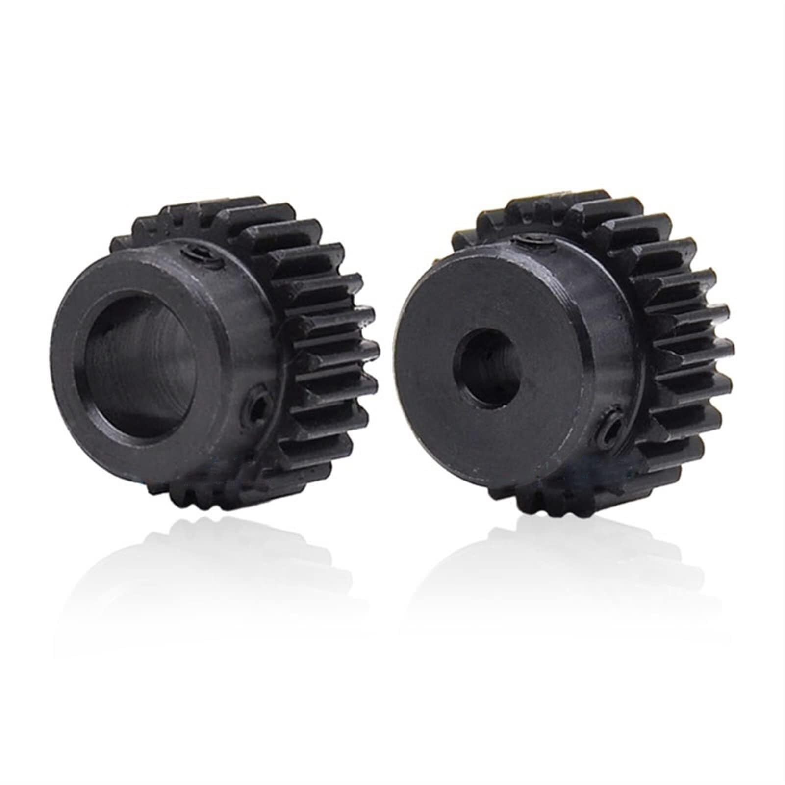 1M Stirnrad 15-18 Zähne 45# Stahl Bohrung 4-10mm schwarz