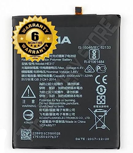 Image of Original HE317 Battery for Nokia 6 Battery TA-1000 TA-1003 TA-1021 TA-1025 TA-1033 TA-1039 Battery with 6 Month Warranty**** (Original Battery 0167)