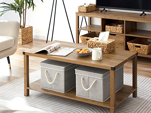 image for StorageWorks 32L Storage Bins with Lids, Decorative Storage Boxes with