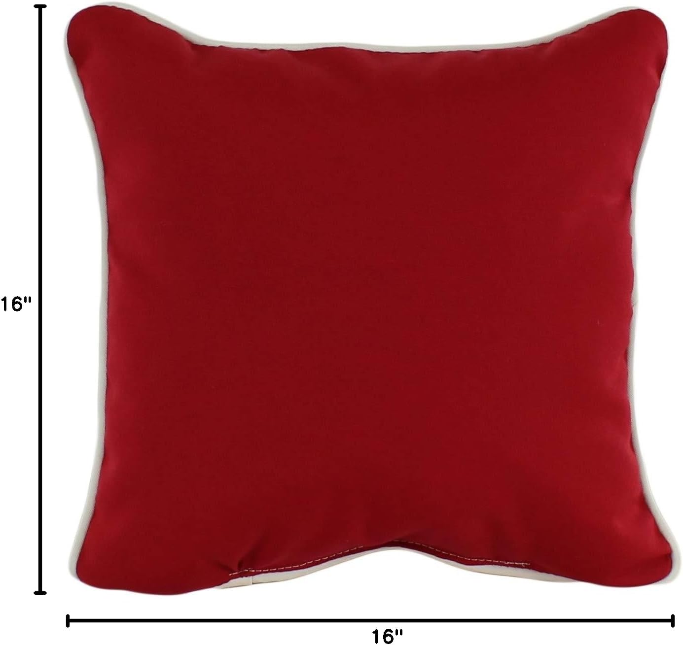 College Covers ETC Pillow Indoor/Outdoor Decorative Pillow, 16" x 16", Garnet