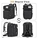 Tactical Backpack 45L Army Military Rucksack, Water Resistant MOLLE EDC Pack, Large 3 Day Bug Out Bag for Men & Women, Durable Outdoor Gear for Hiking, Camping, Hunting, Fishing,Travel (Black)
