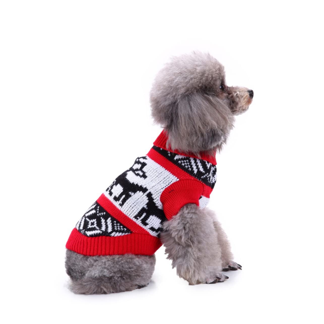 BESPORTBLE 3 Pezzi di Maglione per Animali Domestici Abbigliamento Festivo per Animali Maglione A Collo Alto per Animali Domestici Vestiti Invernali per Cani Maglione Lavorato A Maglia
