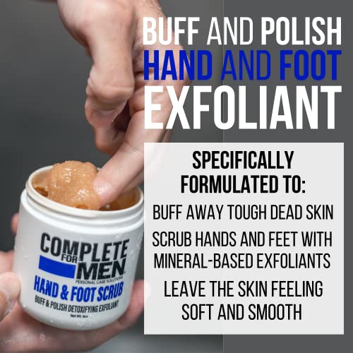 Complete For Men - Hand And Foot Scrub Detoxifying Exoliant - Moisturize And Replenish Dry Irritated Hands And Feet - Dense Sugar Scrub For Rough And Tough #TOP2