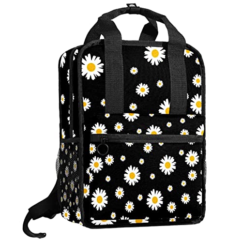 Sac à dos pour garçons motif marguerites multicolore avec grand compartiment