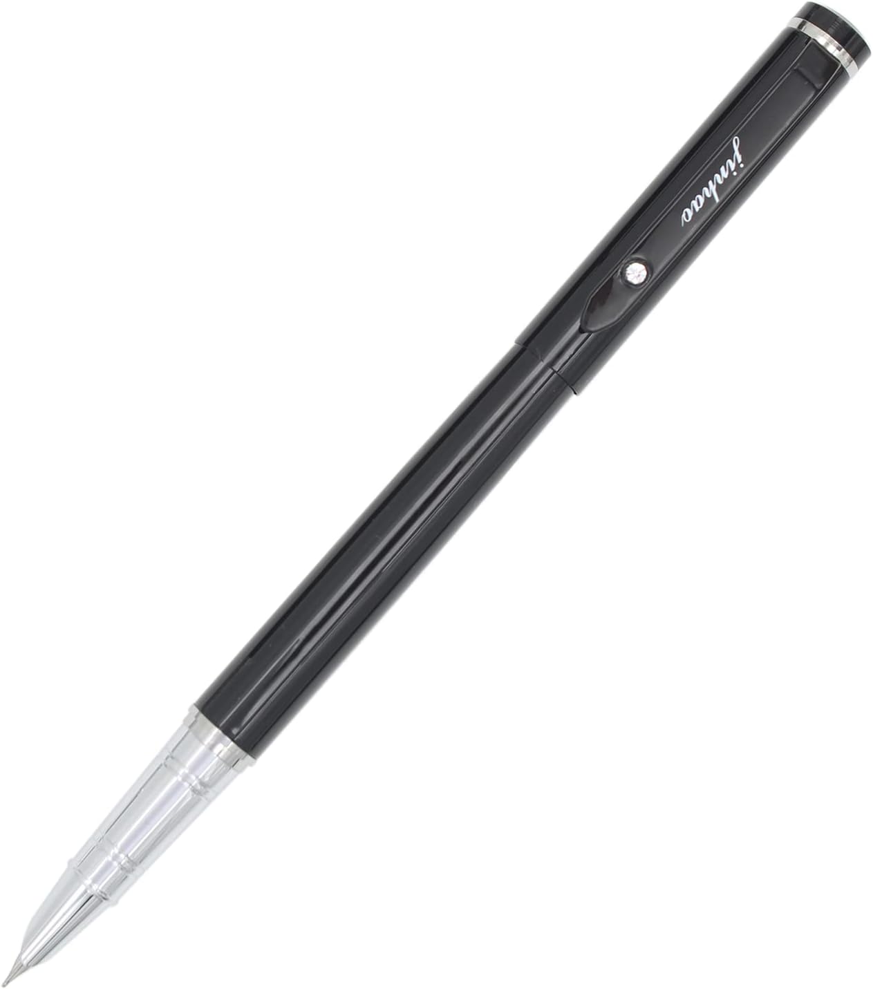 Gullor Advanced Jinhao Fountain Pen 101 Black with Silver - Image 3