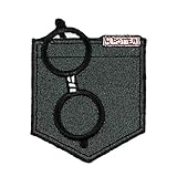 Harry Potter Shirt Pocket Patch Glasses Uniform Embroidered Iron On Applique