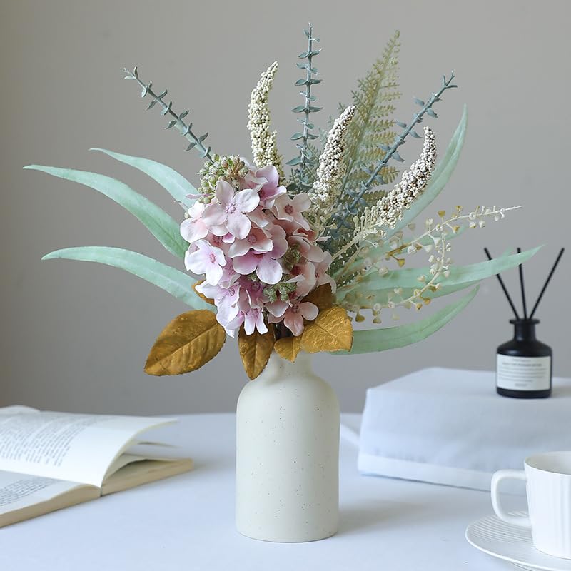 Ramo de Flores Secas Simuladas Estilo Retro para Hogar miniatura 2