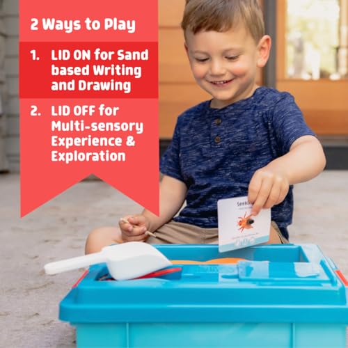 Chuckle & Roar - Sensory Bin - Tactile Learning for Toddlers - Montessori Preschool Activities - Plastic Storage Bin for Travel - Kids Activity Set - Image 2