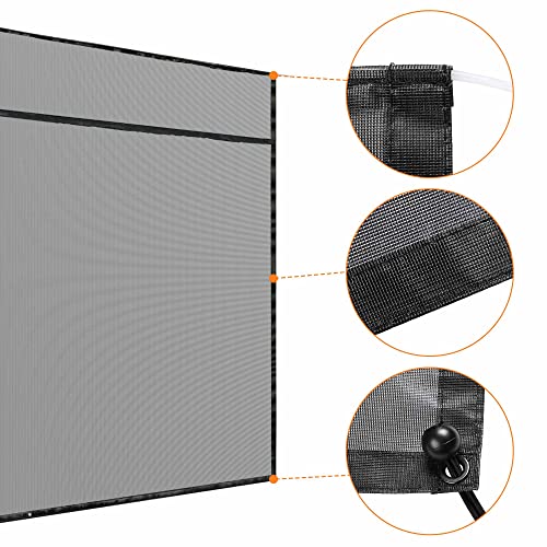 Yescom 6X10' Rv Awning Sun Shade Screen Black Mesh Uv Blocker Rv Awning Shade For Camping Trailer Camper Patio Outdoor #TOP6