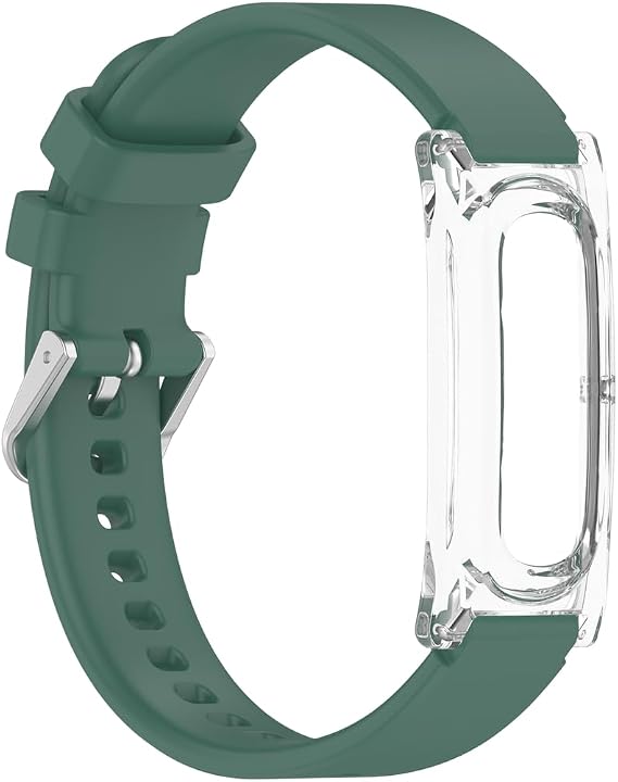 Elevated Modern Band, Silicone Watch Strap Compatible with for Fitbit Air, Adjustable Band 5.5-8.7 Inch, Soft Flexible Sport Wristband