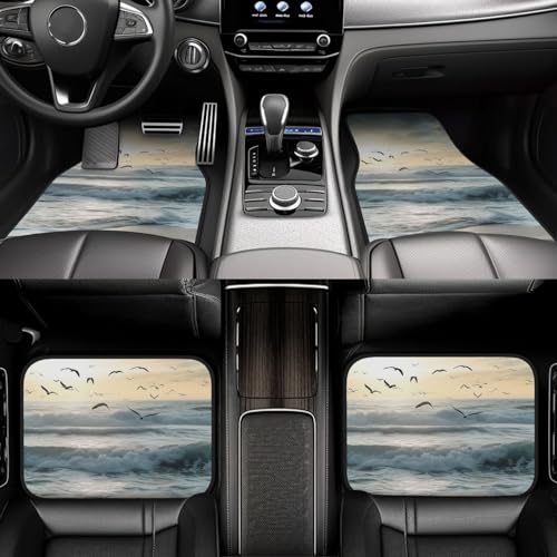 Tapis de sol auto anti-saleté à motif vagues pour protéger sa moquette