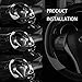 Leather Car Steering Wheel Cover, Non-Slip Car Wheel Cover Protector Breathable Microfiber Leather Universal Fit for Most Cars(Grey)