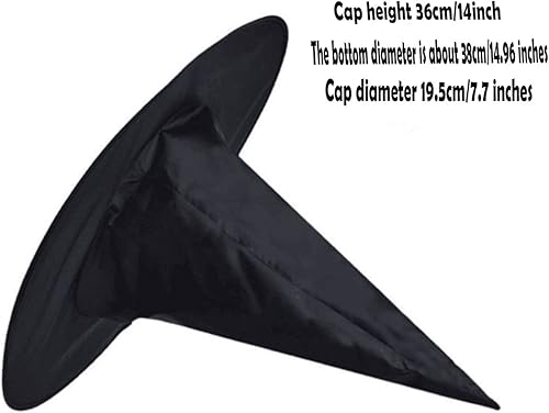 Miniatura 5 de 5 sombreros de brujas, decoración de sombreros de brujas de Halloween, para decoración de grandes suministros de fiesta de Halloween