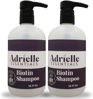 Adrielle Essentials Fizzy Grape Soda Scented Biotin Hair Shampoo, 16 Oz (2 Pack)