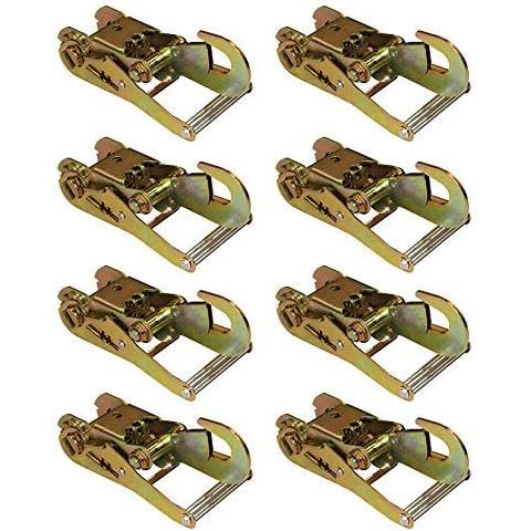 BA Products Qty. 8 38-22D-x8 Wide Handle Ratchet with Snap Hook for 2" Wide Straps, Wrecker, Tow Truck, Dynamic, Wheel Lift Cover