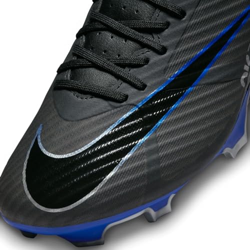 Nike Men's Academy Football Shoe, Black Chrome Hyper Royal, 10