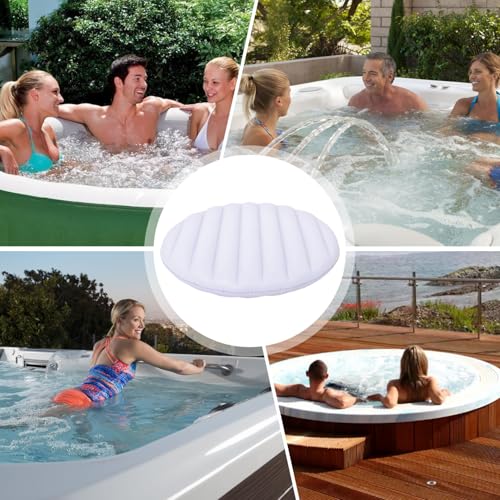 Couverture gonflable de spa ronde 49 pouces isolée et bâche de protection imperméable