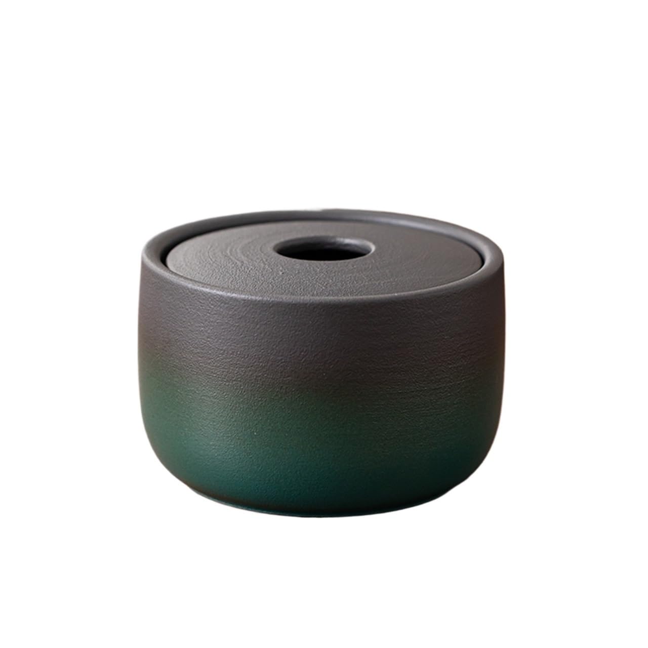 Cigarettes Ashtrays Ceramic Ashtray with Lid Small Funnel Shape for Home Office