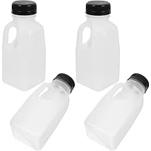SECFOU 4pcs 320ml PP Sealed Milk Bottles for Portable Drink Storage