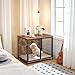 MAHANCRIS Dog Crate Furniture with Cushion, Wooden Dog Kennel with Double Doors, Heavy Duty Dog Cage for Small/Medium/Large Dogs, Indoor Dog House End Table, 31.5
