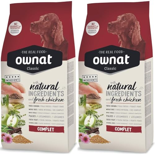Ownat Dog Classic Complete 4 kg (Lot de 2)
