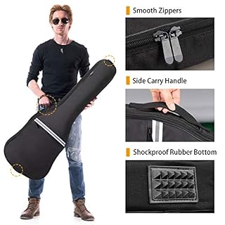 CAHAYA Housse pour Guitare électrique, Gig Bag rembourré de qualité supérieure avec Bandes réfléchissantes Sac à Dos… - Les Beatles, Paul McCartney, John Lennon, RIngo Starr, George Harrison CAHAYA Housse pour Guitare électrique, Gig Bag rembourré de qualité supérieure avec Bandes réfléchissantes Sac à Dos… – Image 3