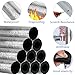 10 Pcs Pipe Insulation Foam Tube Self Adhesive Insulation Foam Wrap Aluminum Foil Pipe Covers for Spigot, Winter Outside Pipes, Sprinkler, Water Heater Pipes Freeze Protection (1.3 Ft x 0.8 Inch)