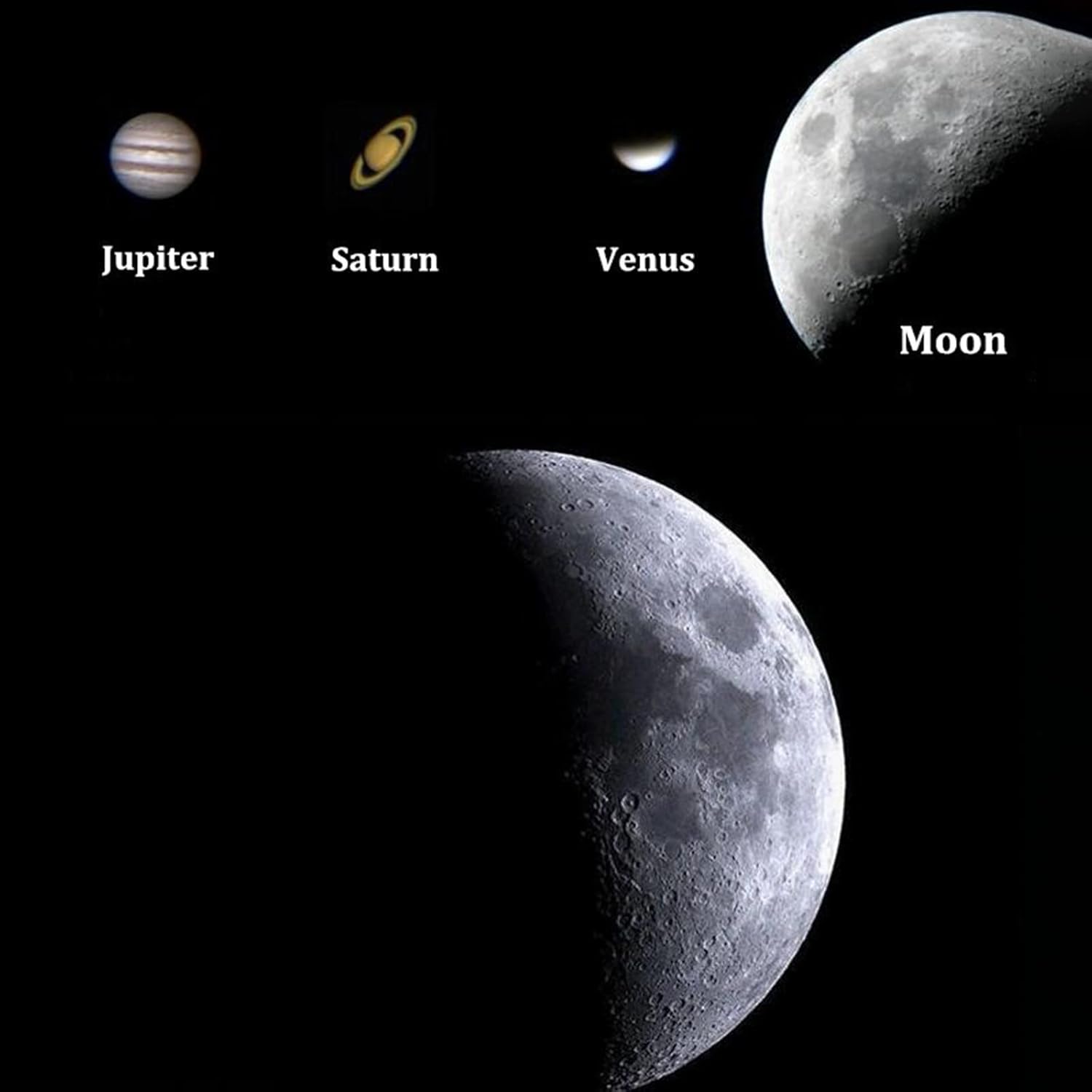 Astronomical Telescope, 900x60mm Outdoor Zooming Monocular Telescope for Space Observation, Large Aperture HD Astronomical Telescope with Portable Tripod