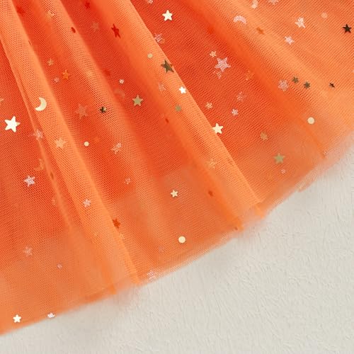 Disfraz completo niña 4-5T capa brillante naranja miniatura 6