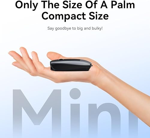 Miniatura 6 de Ratón inalámbrico con Bluetooth de dedo pequeño con lector de tarjetas TF, bolsillo silencioso, portátil, portátil, compacto, USB, portátil,