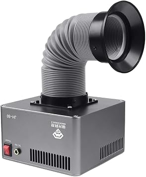 Soldering Smoke Purifier Desktop Fume Extractor Dust Purification Air Cleaner Filter Exhaust Fan with Pipe JH-80