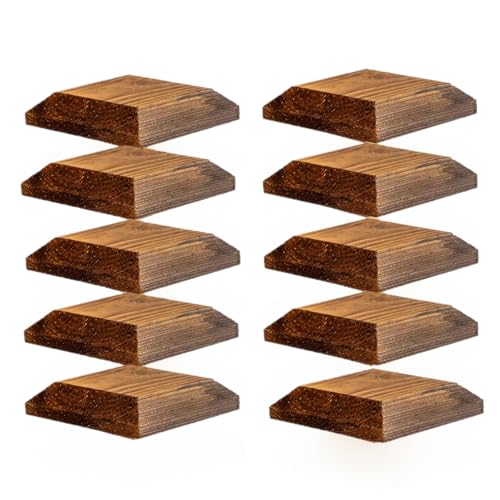 Timber Fence Post Cap | Fits 4x4" (100x100mm) Posts | Brown | Square Posts | Pack of 10