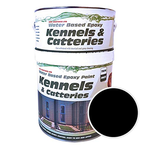 ASK Coatings Cattery and Kennel Floor Paint, waterproof epoxy paint (2.5L, Black) — image 1