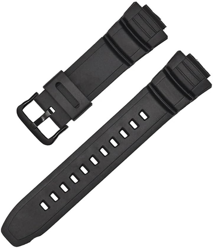 Fit For Casio 5434 MCW-100H/110h W-S220 HDD-S100 Series Resin Watch Strap 16mm