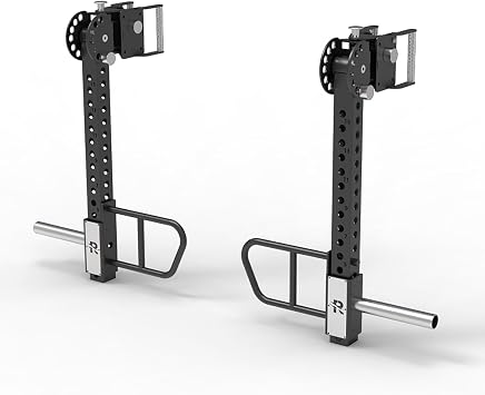 Heavy-Duty Power Rack Pulley Squat Rack Attachment, Upgraded Adjustable Jammer Arms, Lever Arms, for 3" x 3" Power Rack with 1" Holes